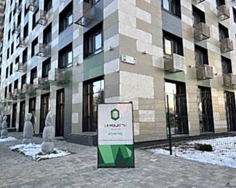 Пример работ «Изготовление навигации для ЖК и административных зданий» №1 Пример работ «Изготовление навигации для ЖК и административных зданий» №1