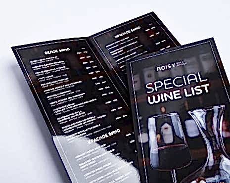 Пример работ «Меню и буклеты» №52 Пример работ «Меню и буклеты» №52