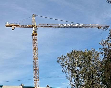 Пример работ «Наружная реклама на строительных кранах» №3 Пример работ «Наружная реклама на строительных кранах» №3